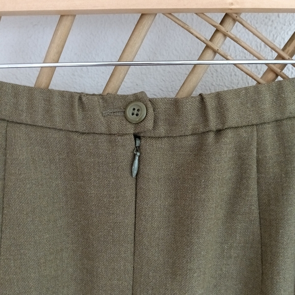 Vintage Pendleton Wool Midi Skirt Green / Size 8 - Picture 9 of 9